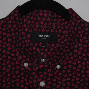 Mens' Jack Spade Floral Button Up Short Sleeve Shirt Size XL